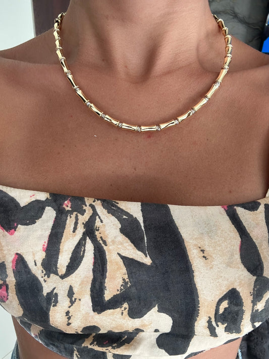 Gold gümüş kolye